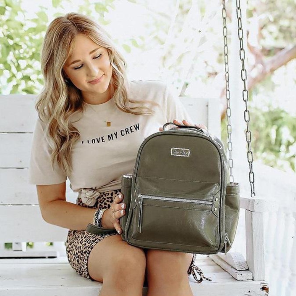 Crew Olive Mini Diaper Bag Brittany Boren Leach Colab